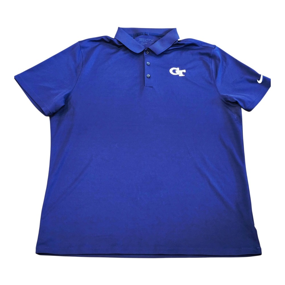 Georgia Tech Yellow Jackets GT Nike Dri-Fit Men's XL Blue Polo